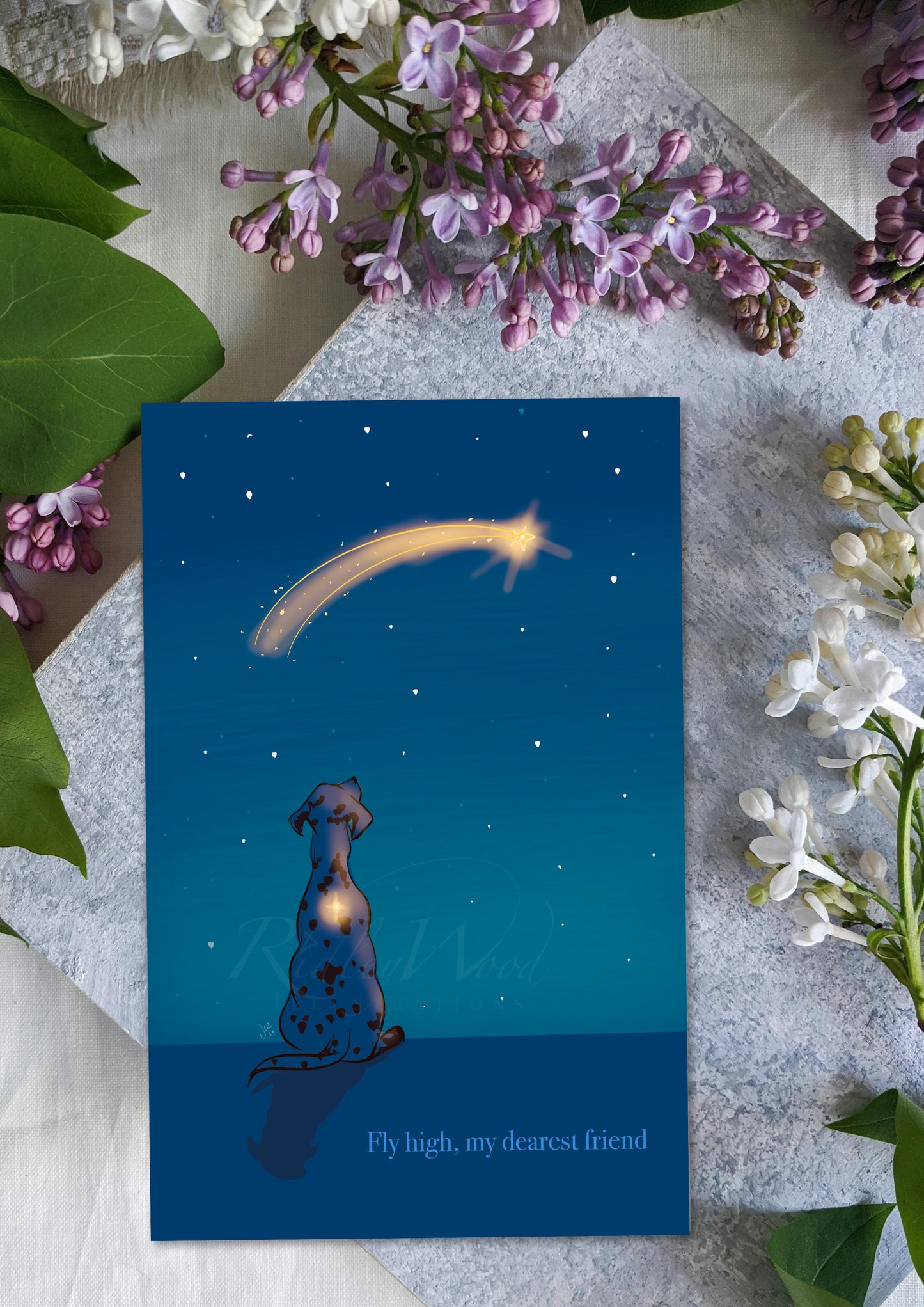 ‘Fly High, My Dearest Friend’ A5 Greeting/Sympathy Card