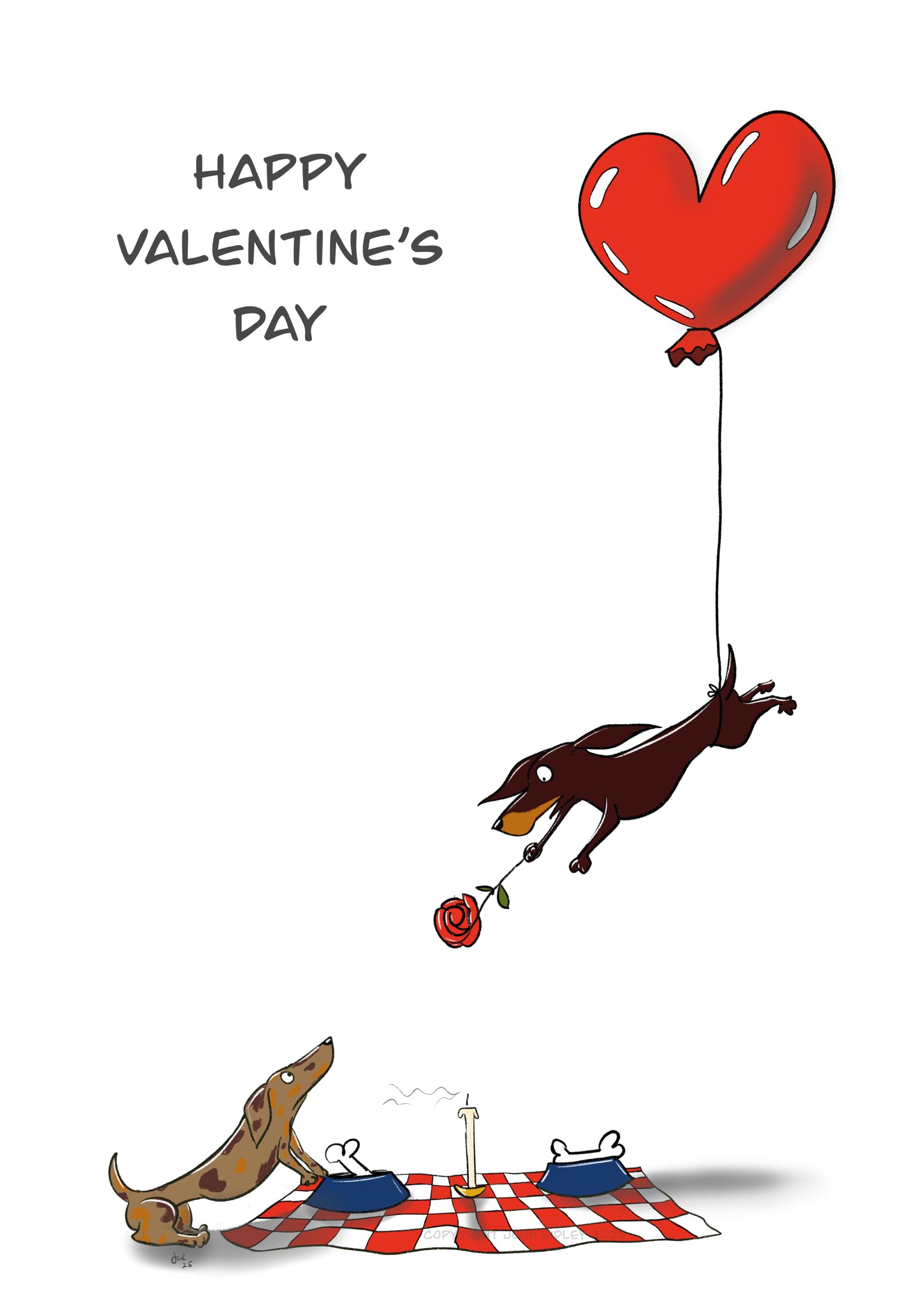 ‘Love Lifts Us Up’ A5 Valentine’s Greetings Card