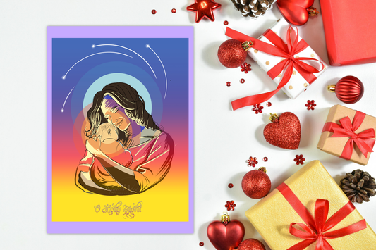 ‘O Holy Night’ A5 Christmas Greeting Card