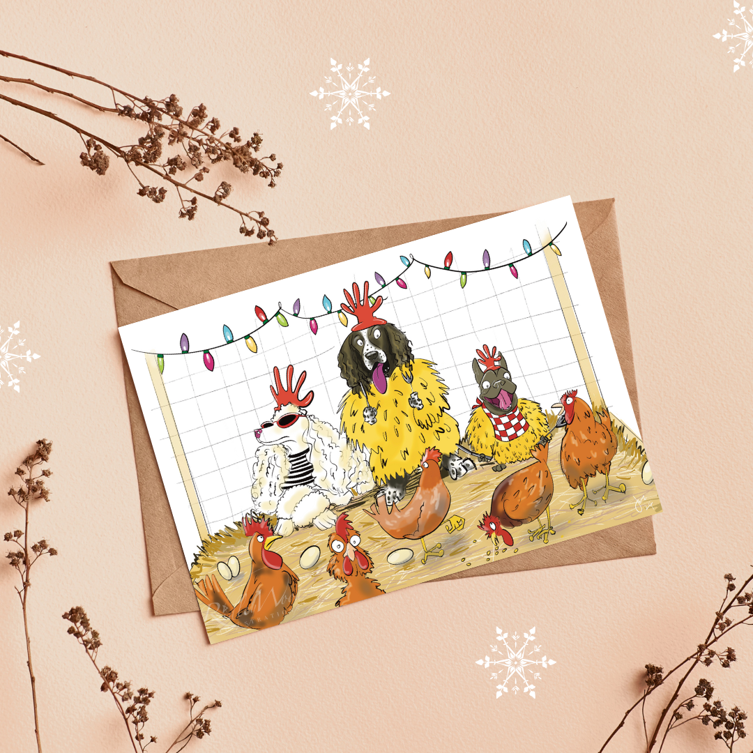 ‘The Third Day Of Christmas’ (2024) A5 Greeting Card by John Ridley