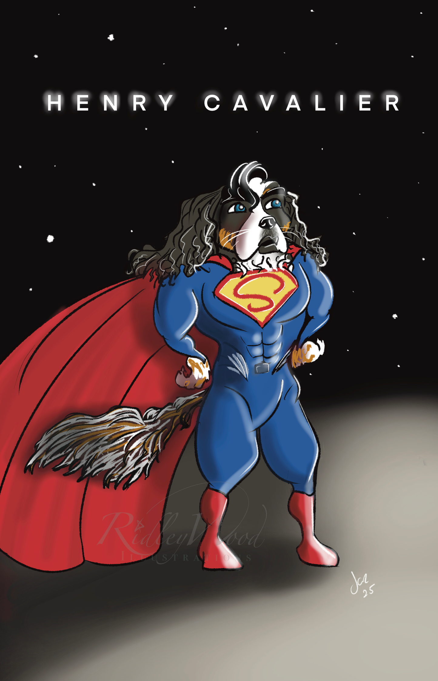 Henry Cavalier A5 Greeting Card