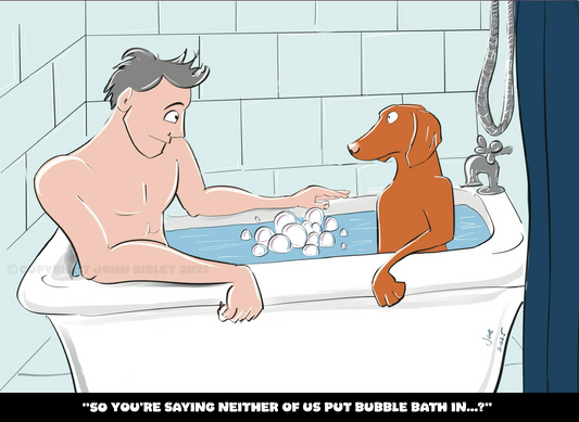 Bubble Bath A5 Greeting Card