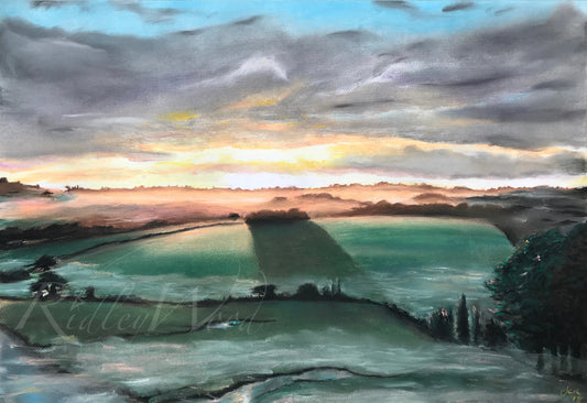 Original Pastel Artwork ‘The Cloaked Dawn’ (2018) by John Ridley