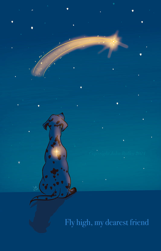 ‘Fly High, My Dearest Friend’ A5 Greeting/Sympathy Card