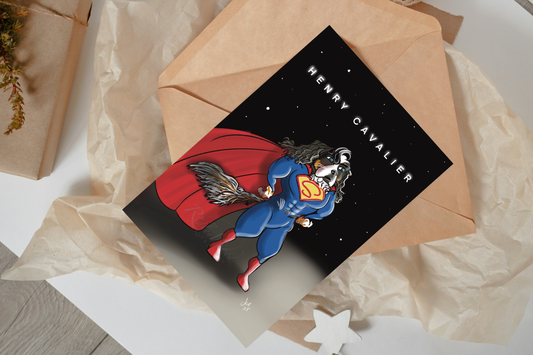 Henry Cavalier A5 Greeting Card