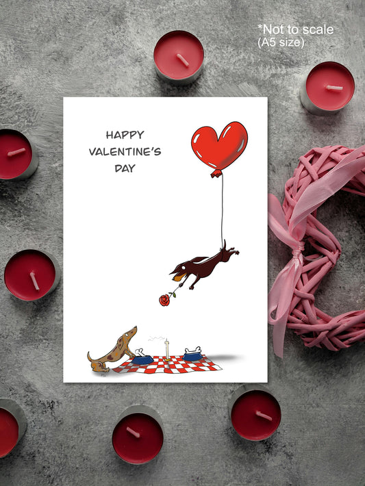 ‘Love Lifts Us Up’ A5 Valentine’s Greetings Card