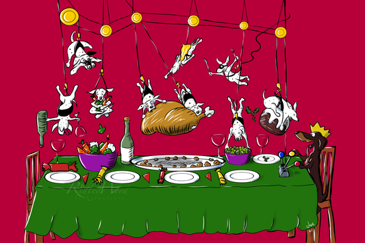 ‘The Turkey Crown Affair’ A5 Christmas Greeting Card