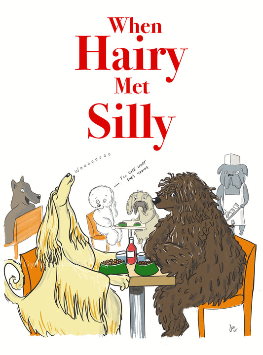 ‘When Hairy Met Silly’ A5 Greeting Card