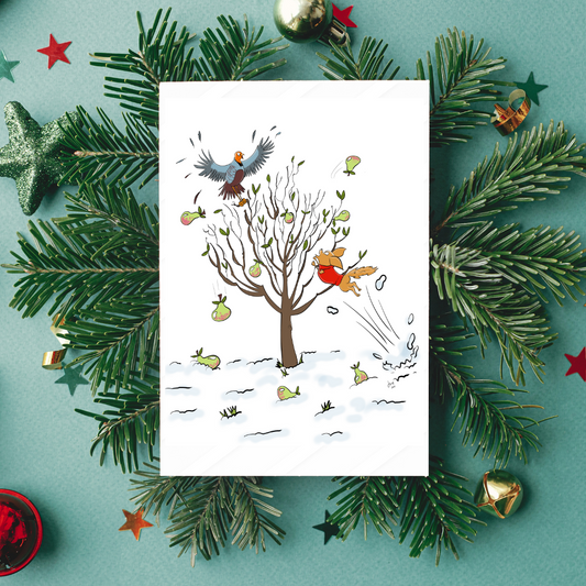 ‘The First Day Of Christmas’ (2024) A5 Greeting Card by John Ridley